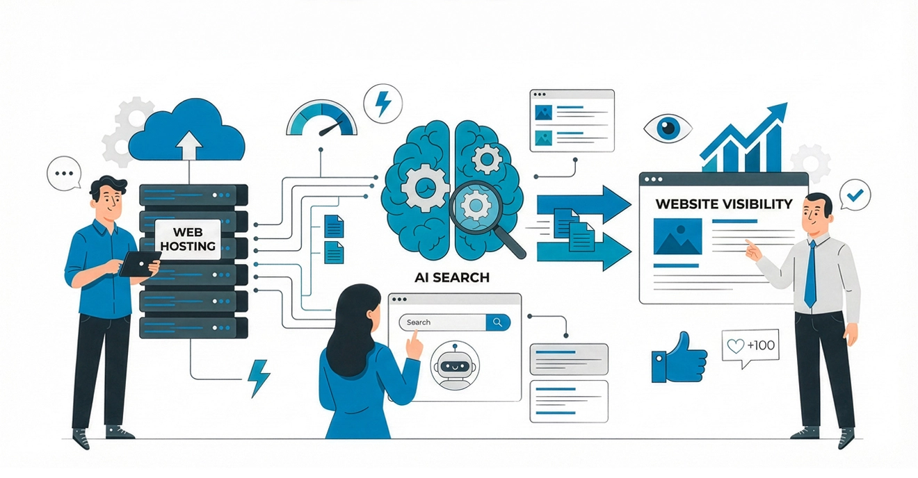 How Web Hosting Affects AI search and Website Visibility